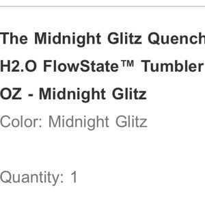 Midnight Glitz 30 oz Stanley

Limited Edition

It is sold out and hard to find!!